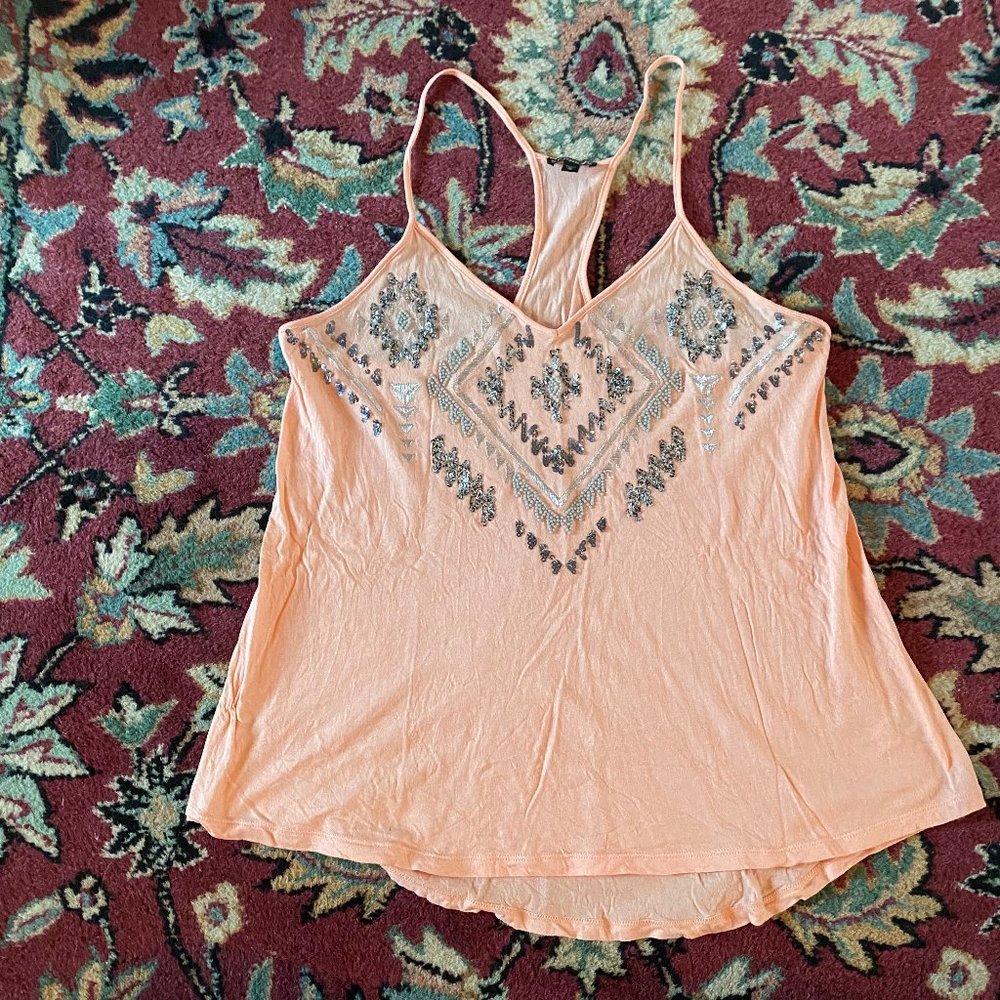 Express Coral Tank Top Size M
